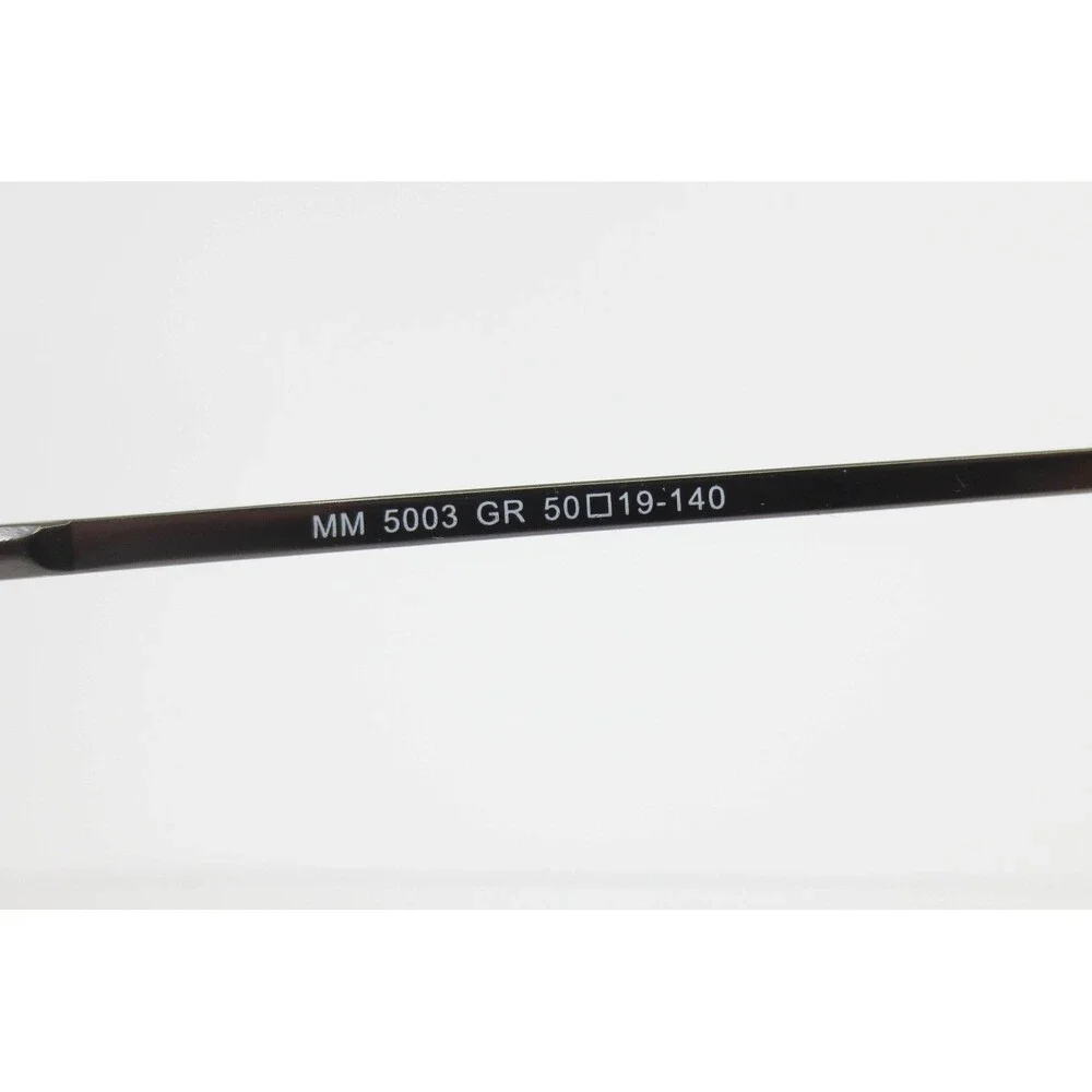 Modern Metal MM 5003 GR Gunmetal Grey Rectangular Eyeglasses Frames 50-19-140